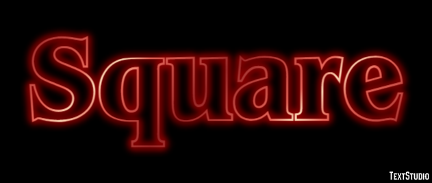 Square Text effect