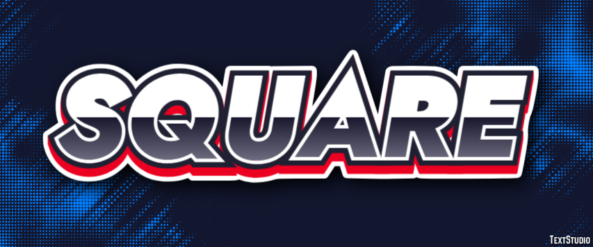Square Text effect