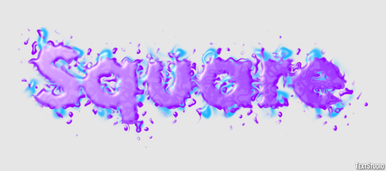 Square Text effect