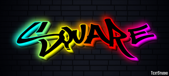 Square Text effect
