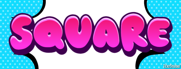 Square Text effect