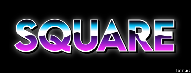 Square Text effect