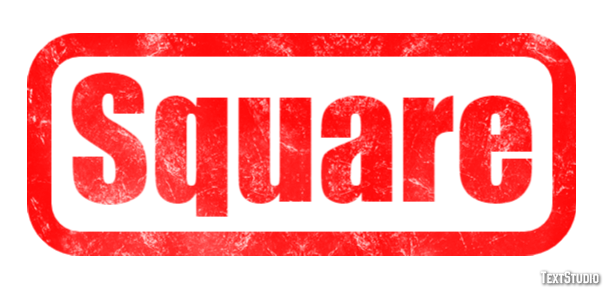 Square Text effect