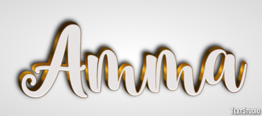 Amma Text Effect