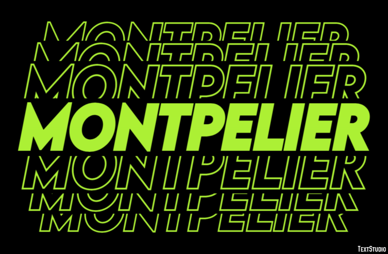 Montpelier Efekt tekstowy