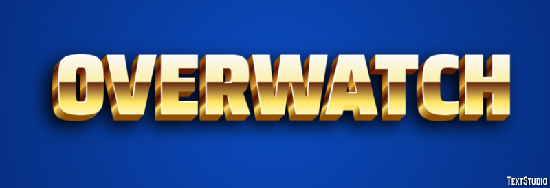 Overwatch Эффект текста