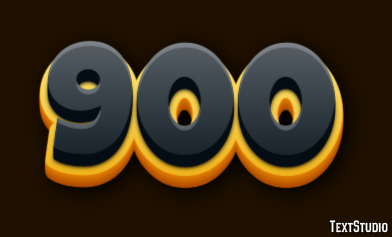 900 Text Effect