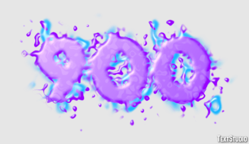 900 Text Effect