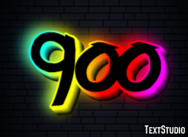 900 Text Effect