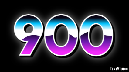 900 Text Effect