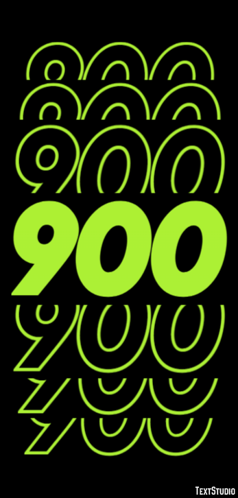 900 Text Effect