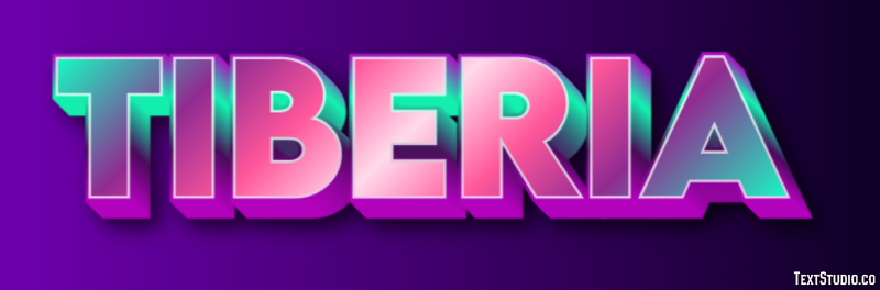 Tiberia Эффект текста