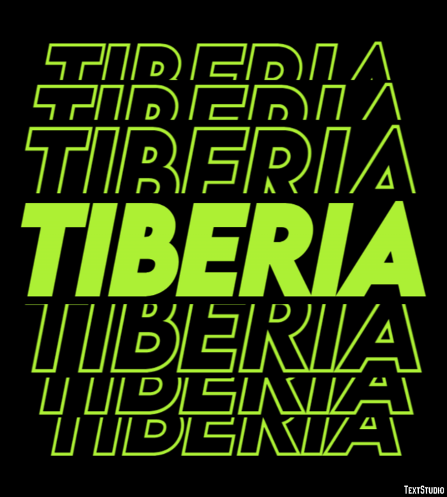 Tiberia Эффект текста