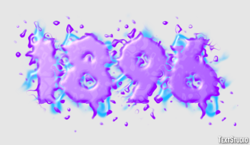 1896 Text Effect