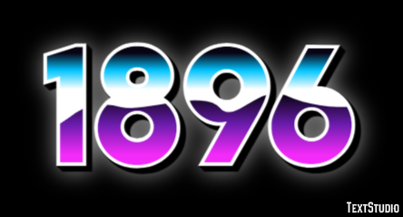 1896 Text Effect