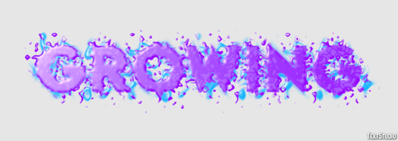 Growing Texteffekt