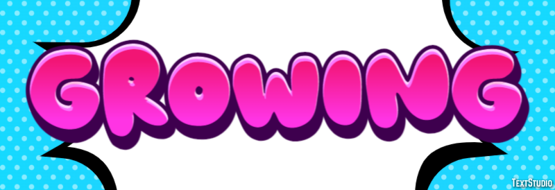 Growing Effet de Texte