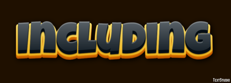 Including Text effect