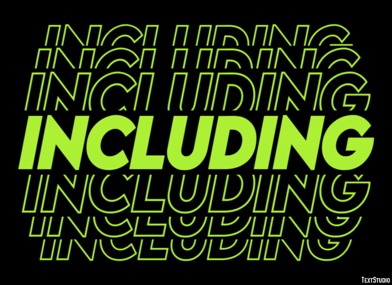 Including Text Effect