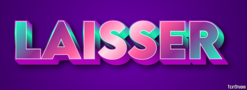 Laisser Effet de texte
