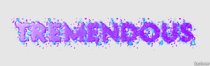 Tremendous Эффект текста