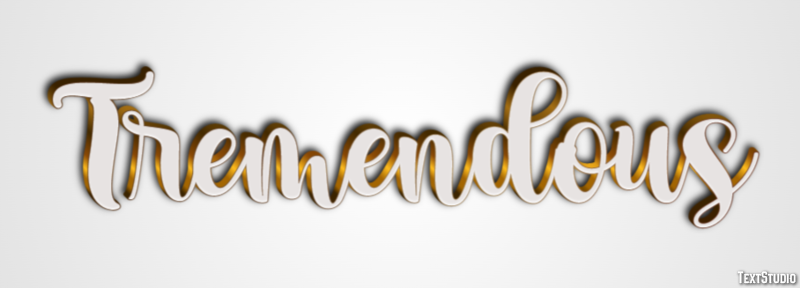 Tremendous Effet de texte