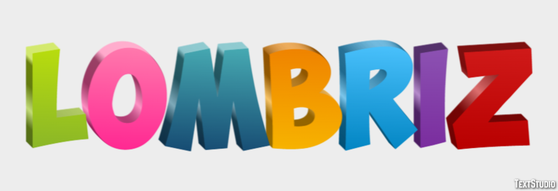 Lombriz Efecto de texto