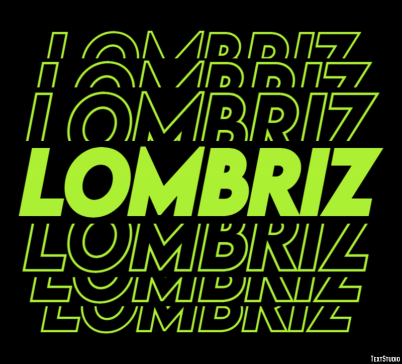 Lombriz Efecto de texto