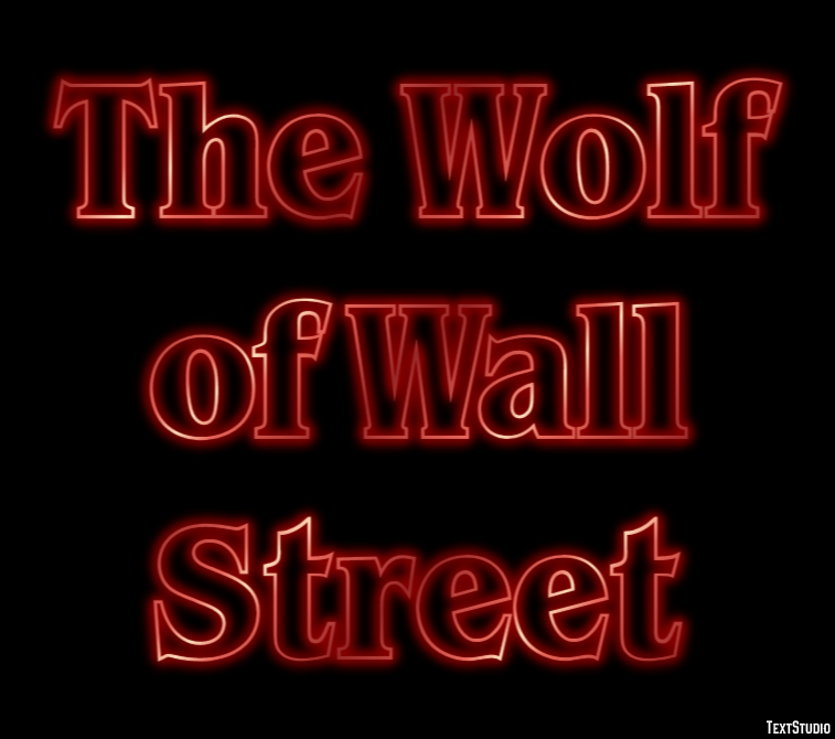 The Wolf of Wall Street Tekst Effect