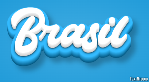 Brasil Efeito de texto