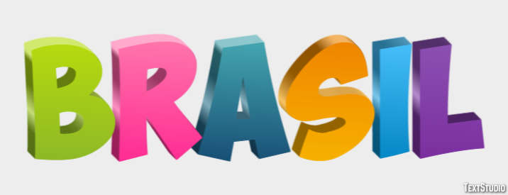 Brasil Efeito de texto