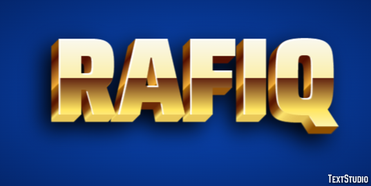 Rafiq Text Effect
