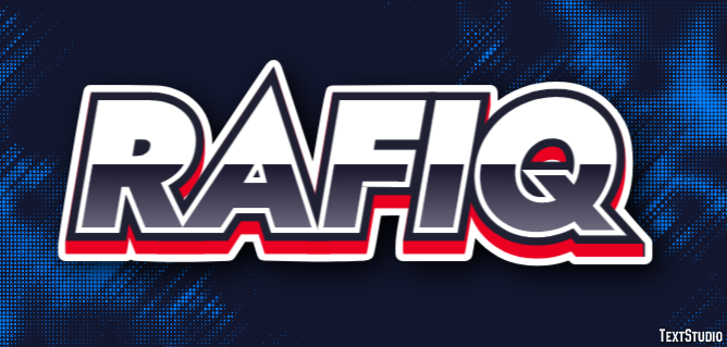 Rafiq Text Effect