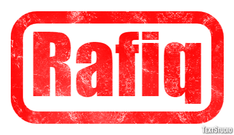 Rafiq Texteffekt
