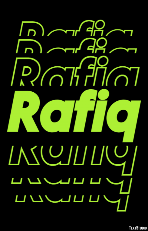 Rafiq Text Effect
