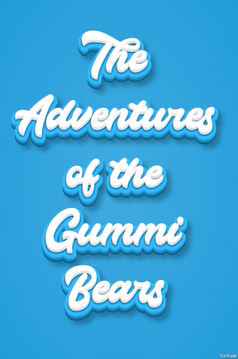 The Adventures of the Gummi Bears Text Effect