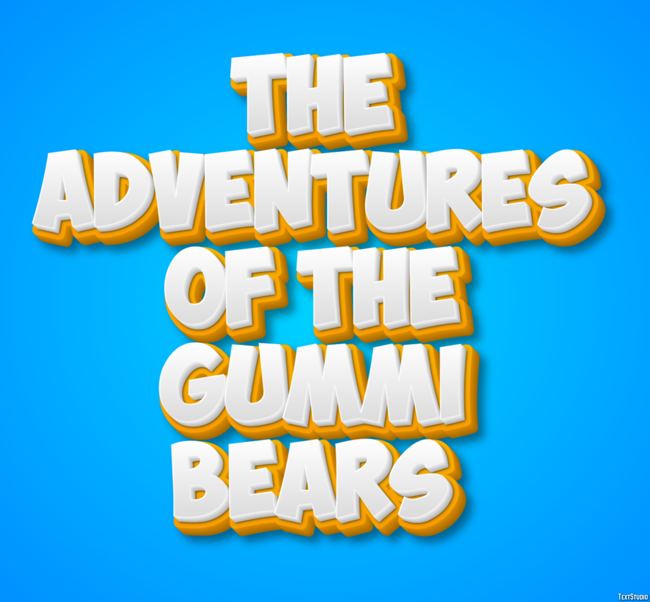 The Adventures of the Gummi Bears Text Effect