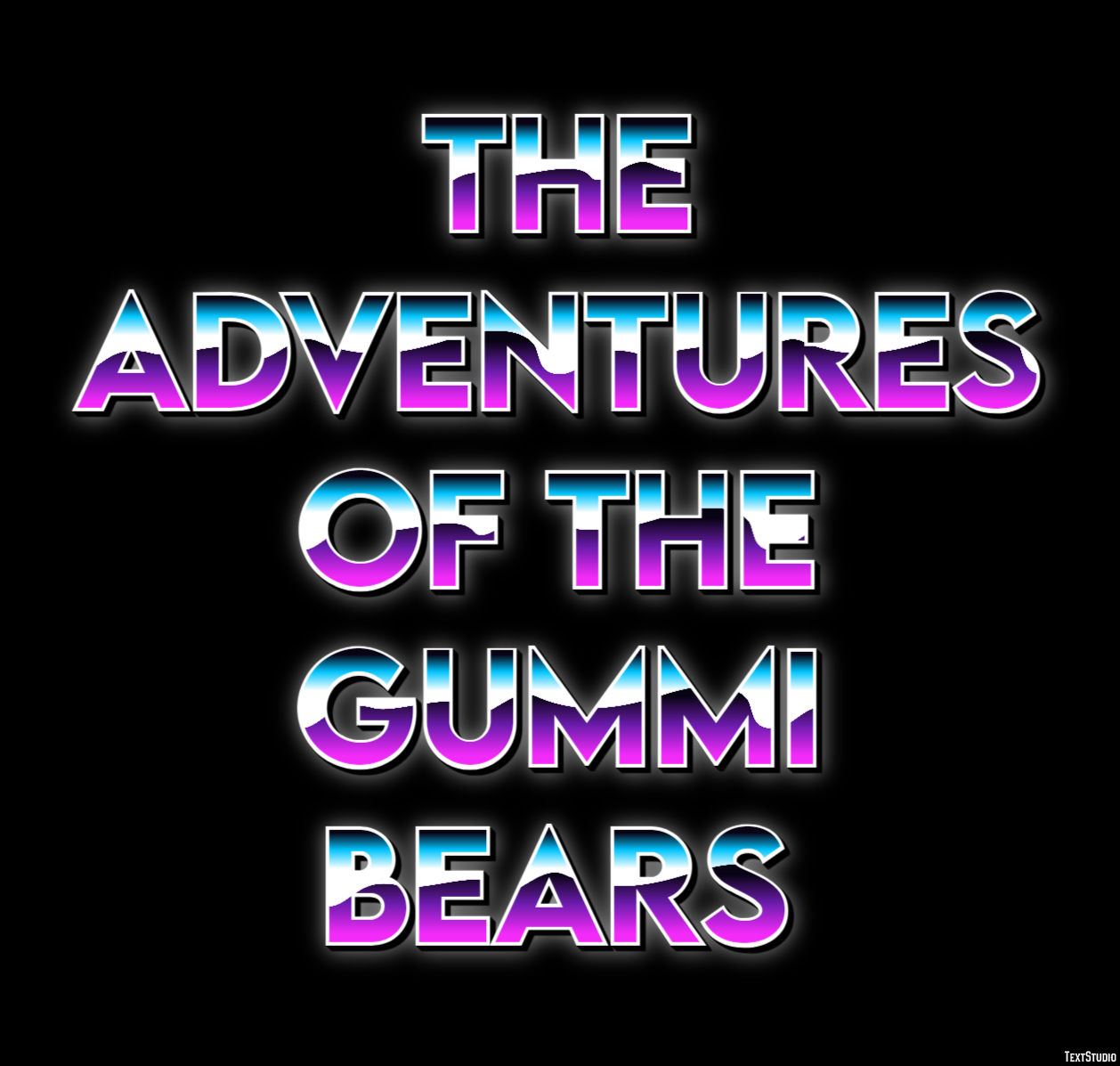 The Adventures of the Gummi Bears Text Effect