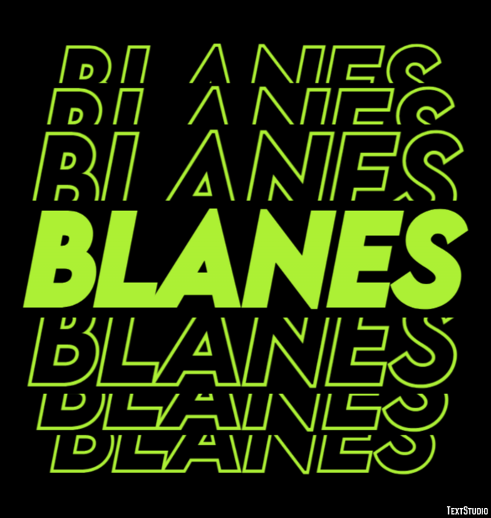 Blanes Efekt tekstowy