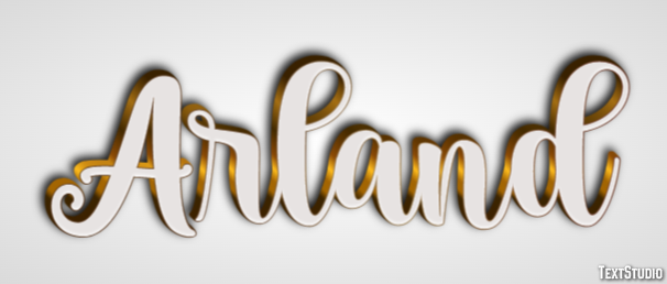 Arland Text effect