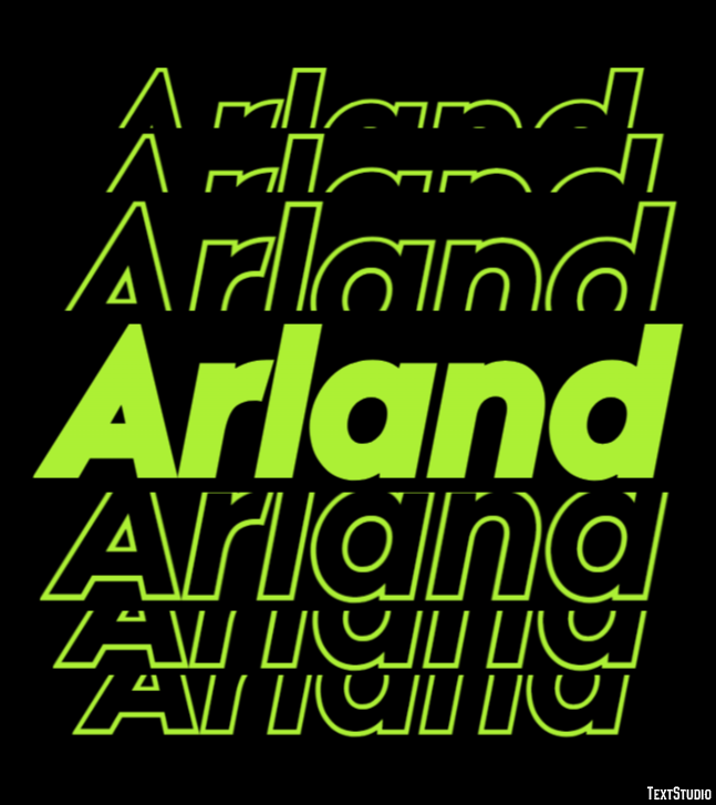 Arland Efeito de texto