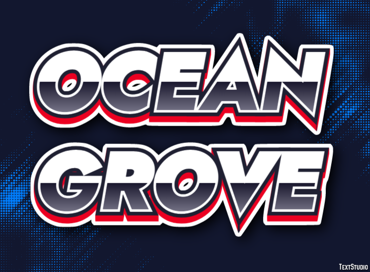 Ocean Grove Effetto testo