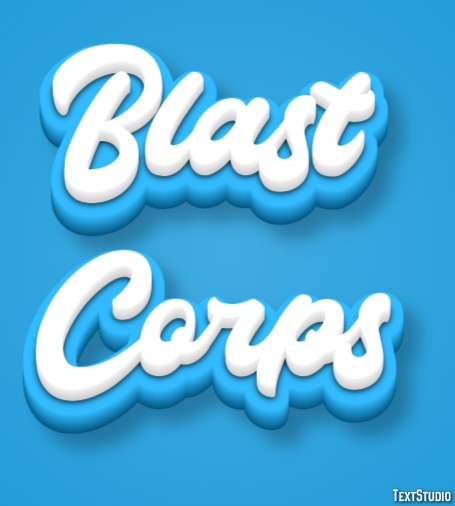 Blast Corps Text Effect