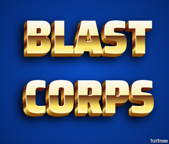 Blast Corps Effet de Texte