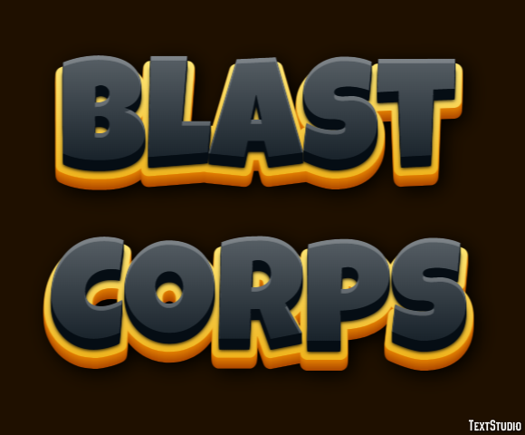 Blast Corps Effet de Texte