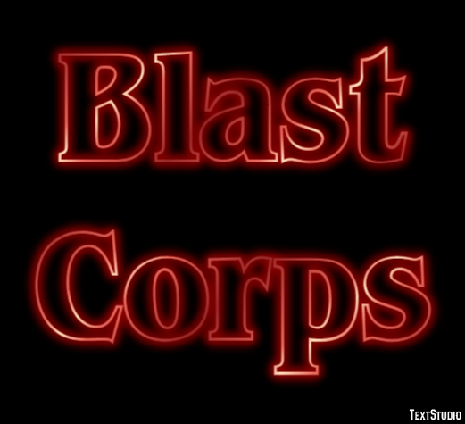 Blast Corps Text Effect