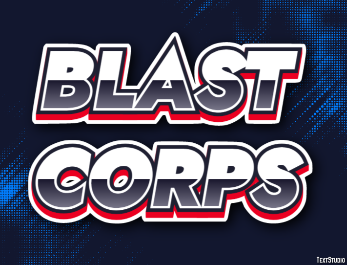 Blast Corps Effetto testo