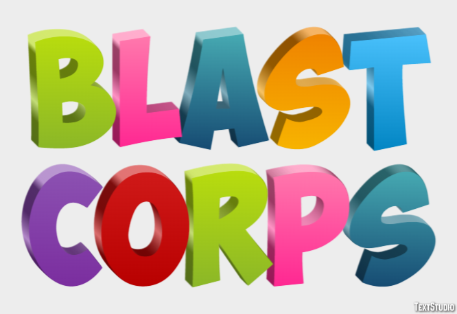 Blast Corps Text Effect
