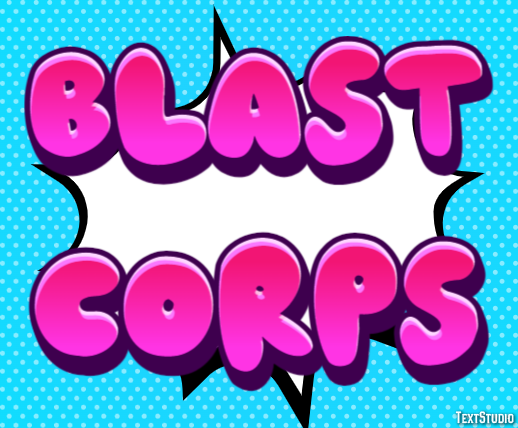 Blast Corps Effetto testo