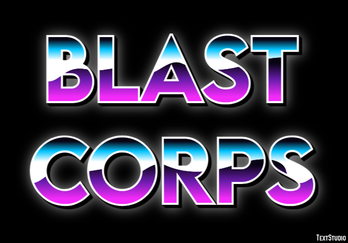 Blast Corps Effetto testo